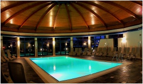 Inside pool