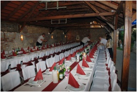 Gedeckt zur Hochzeitsessen